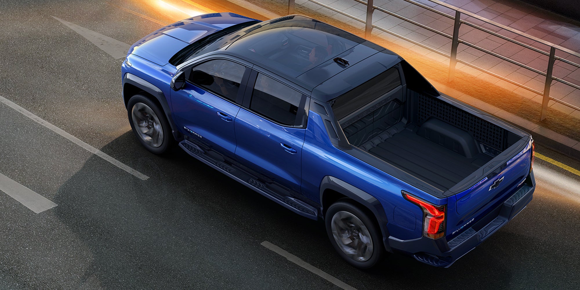 Chevy Silverado EV upside view