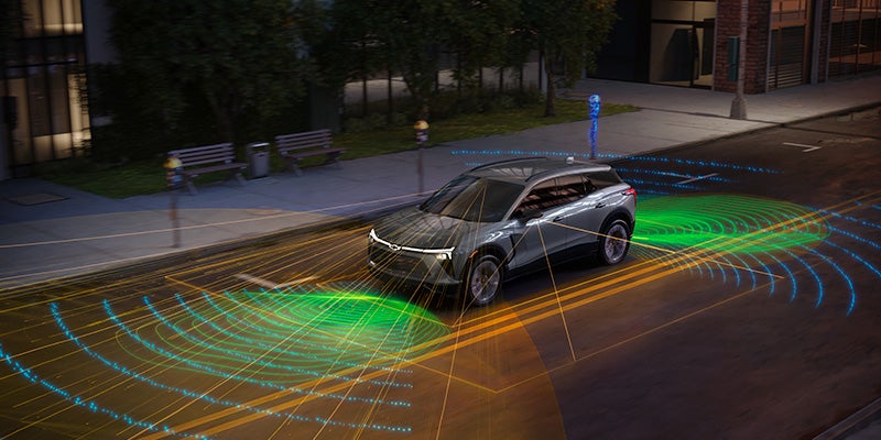 Chevy Blazer EV safety features display