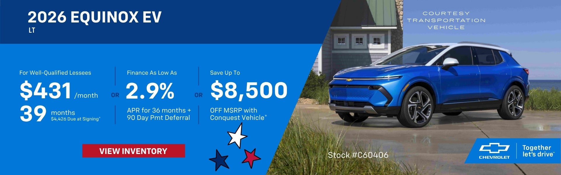 2026 EQUINOX EV LEASE/FINANCE/SAVINGS OFFER