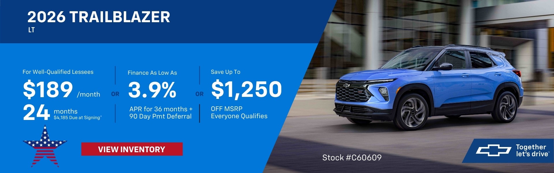 2026 TRAILBLAZER LEASE/FINANCE/SAVINGS OFFER
