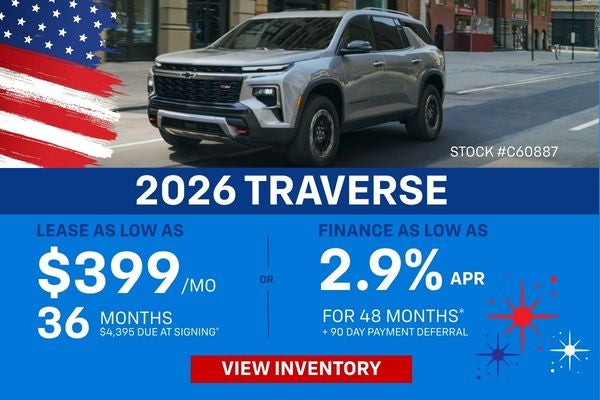 2026 TRAVERSE LEASE & FINANCE OFFER