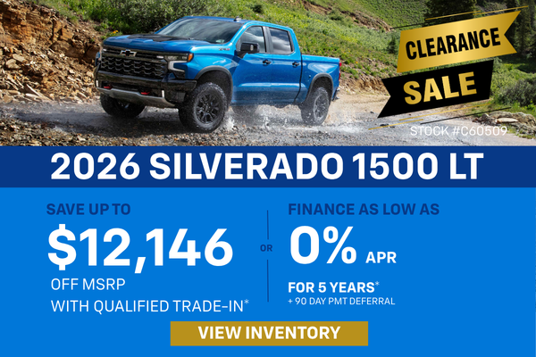 Silverado Clearance Sale