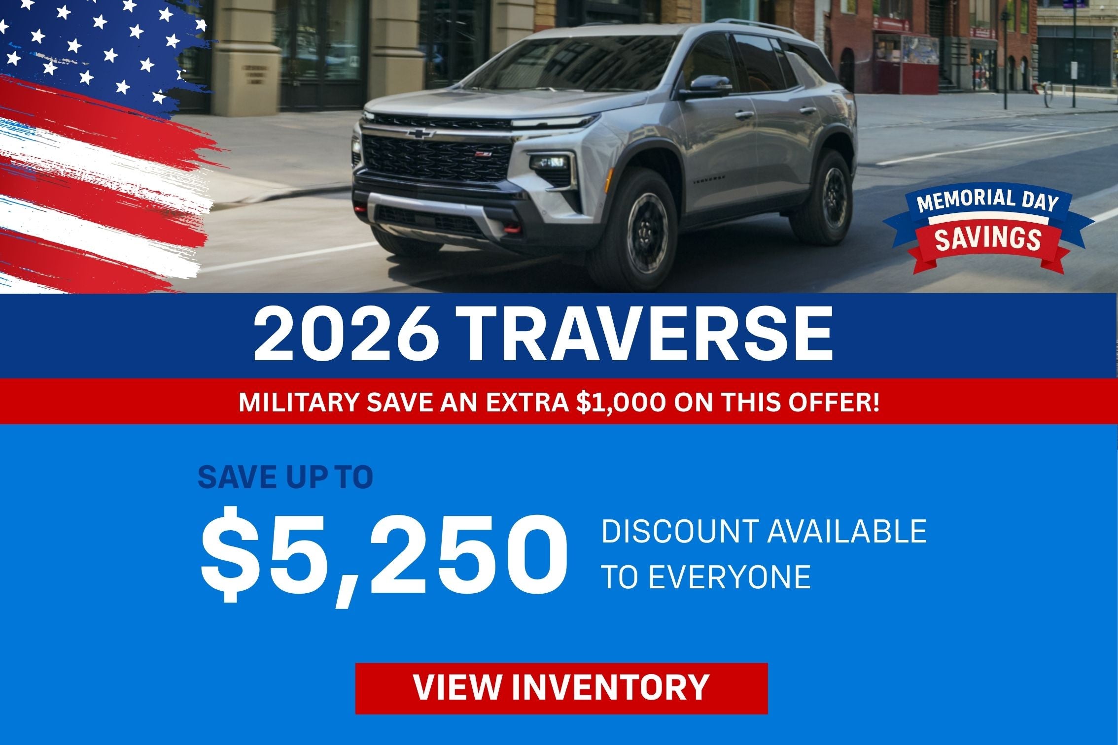 2026 TRAVERSE DISCOUNT