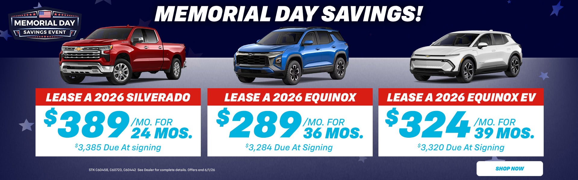 May Lease Specials