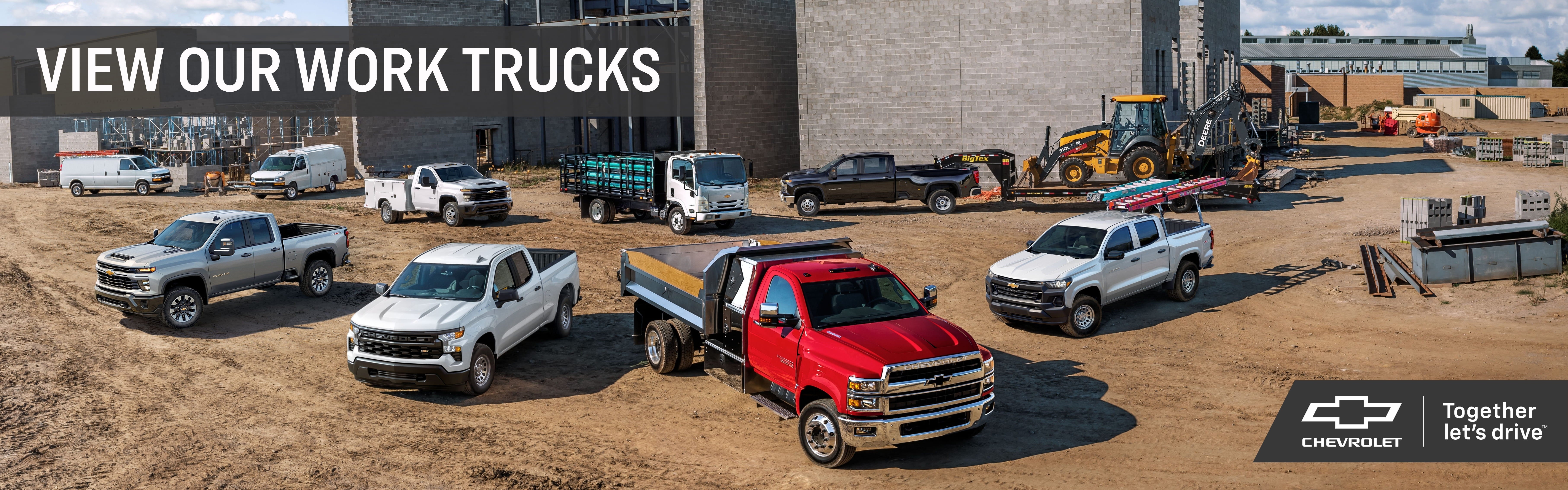 View Our Work Trucks