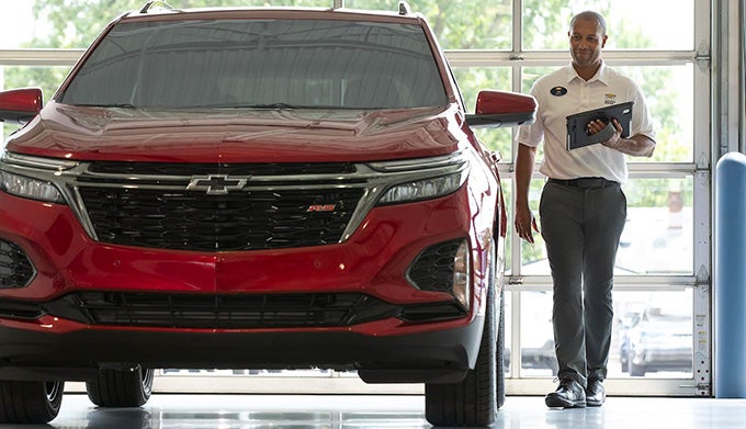 Technician doing an inspection